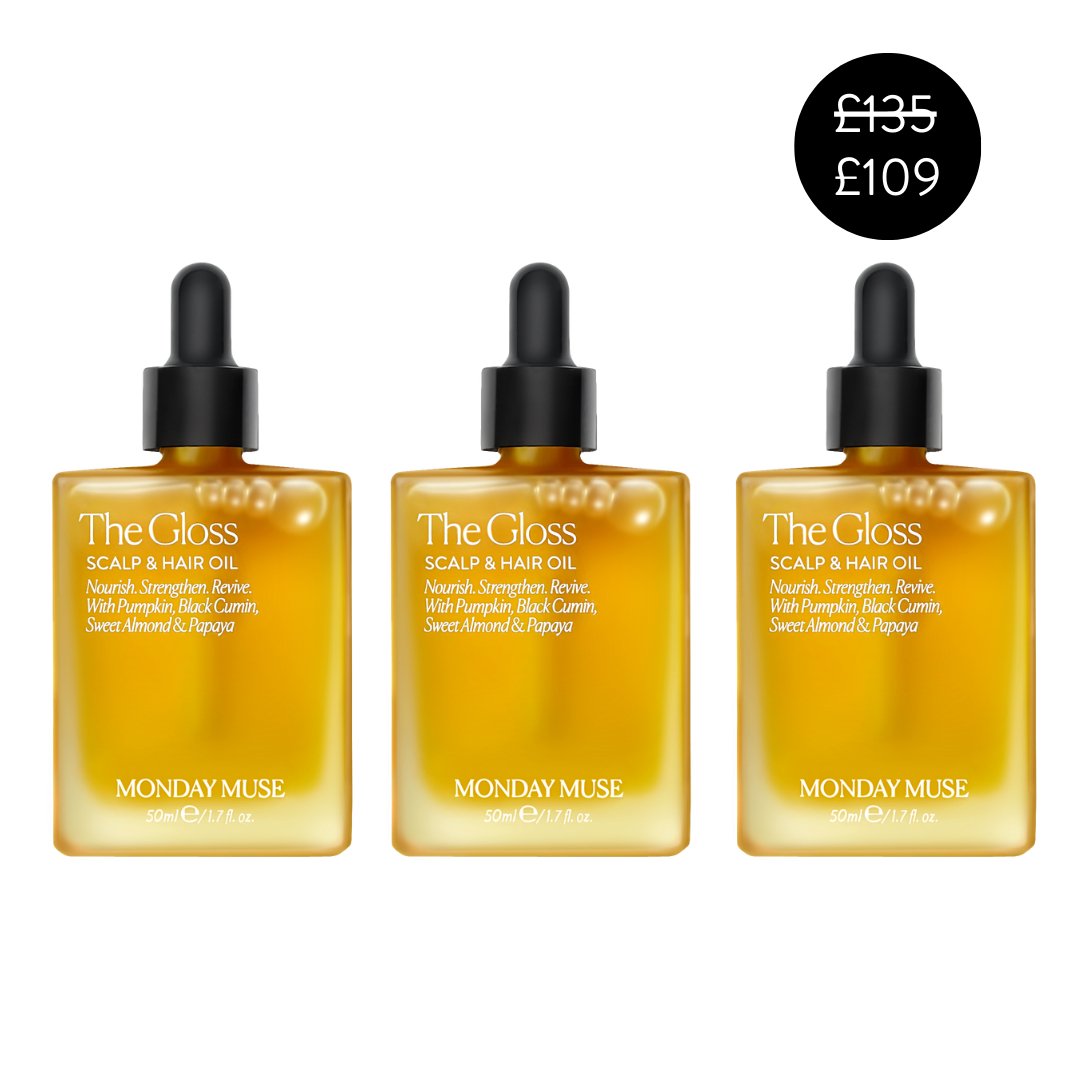 THE GLOSS - Scalp &amp; Hair Density Oil 3 x Bundle - Monday Muse